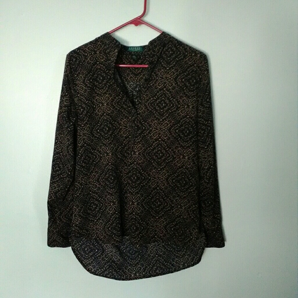 Lauren Ralph Lauren petite long sleeve blouse